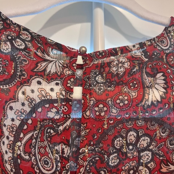 NWOT LOFT Boho Shimmer Mini Dress Size XS Petite - Picture 8 of 8